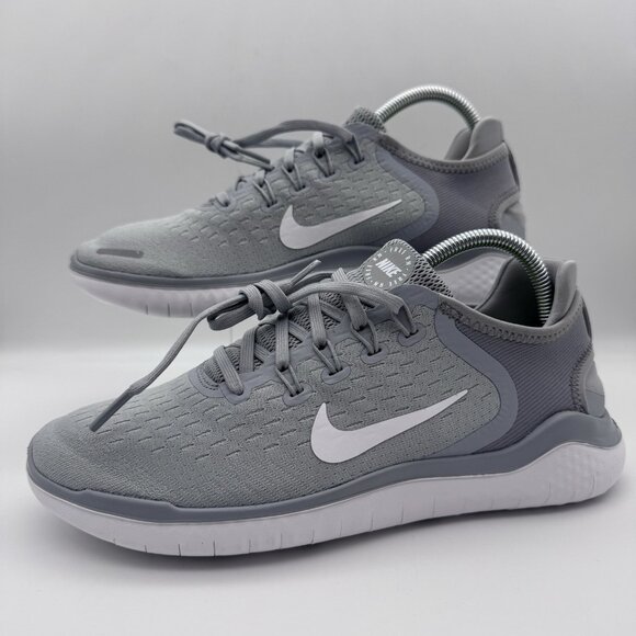 New Nike Women’s Free RN 2018 Running Shoes – Size 9 Wolf Grey/White NWOB - Picture 1 of 7